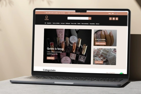 Nieuwe webshop voor Quida: Van ontwerp tot livegang in 5 weken