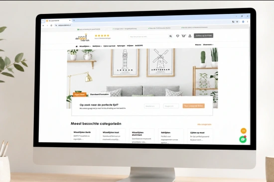 Een webshop op maat voor De Lijstenfabriek