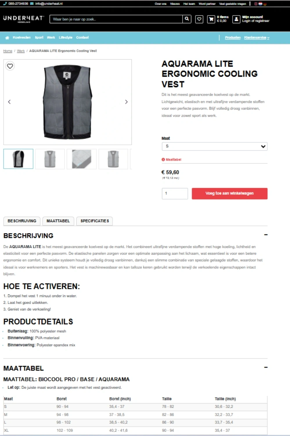 Webshop Underheat