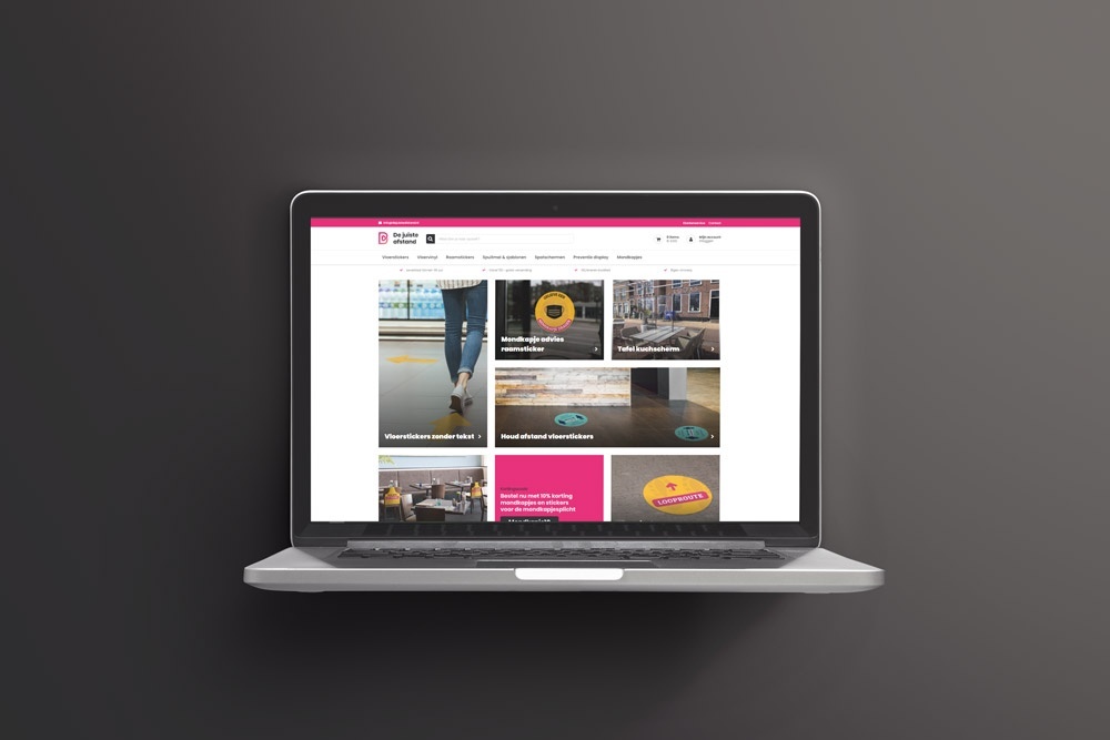 Dejuistafstand website realisatie