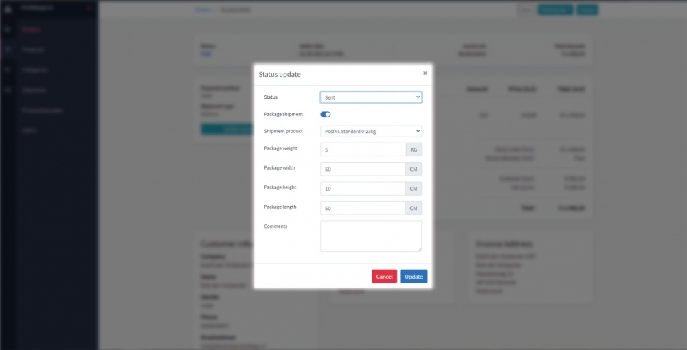 Sencloud koppeling webwinkel